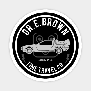 Back to the Future Dr. E Brown Time Travel Co. Magnet