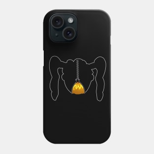 Impatient Halloween Monster Scary Orange True Face Zipper Phone Case