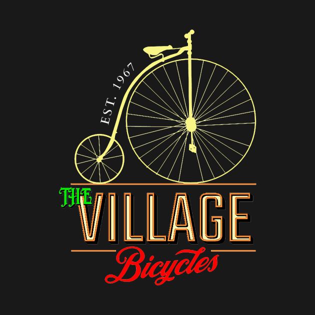 The Village Bicycles by Blackhearttees