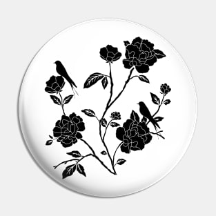 Dark flower Pin