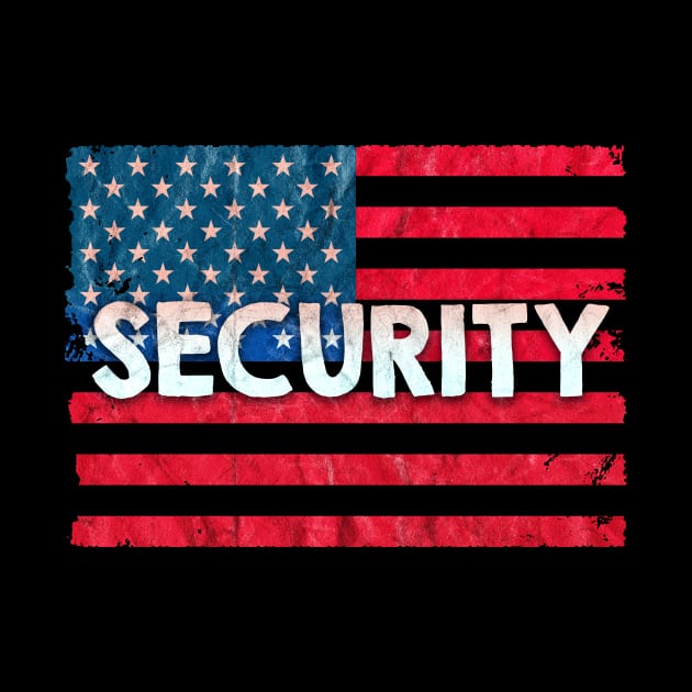 Security United States Flag by Jennifer