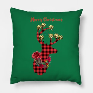 Tacky Reindeer Merry Christmas Pillow