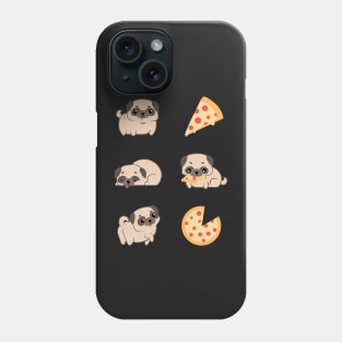 Pug and Pizzas Phone Case