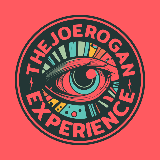 Trippy Eye Logo Art for The Joe Rogan Experience Podcast by TeeTrendz