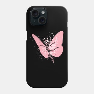 Grunge Fairycore dancing skeleton with wings Phone Case