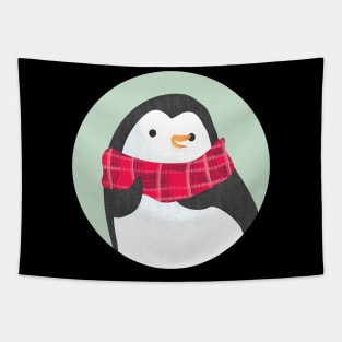 Penguin with Scarf Tapestry