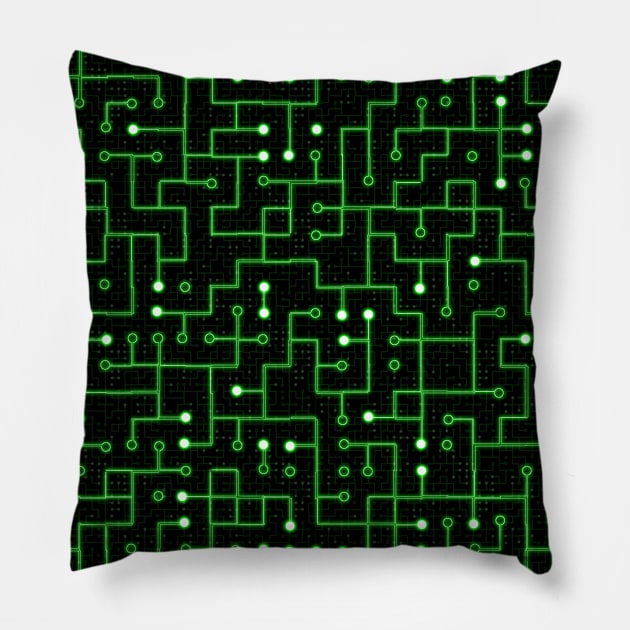 Circuitboard Pillow by Eriklectric