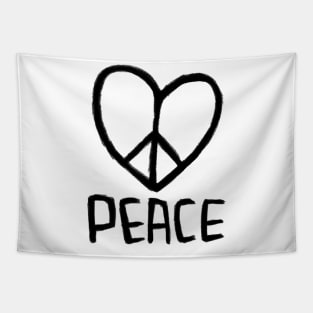 Love Peace, Peace Love Tapestry