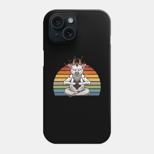 Namaste Yoga Meditation Goat Phone Case