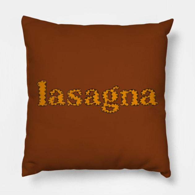 lasagna Pillow by goatwang
