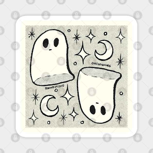 Not So Lonely Ghosts Magnet by ghostieking