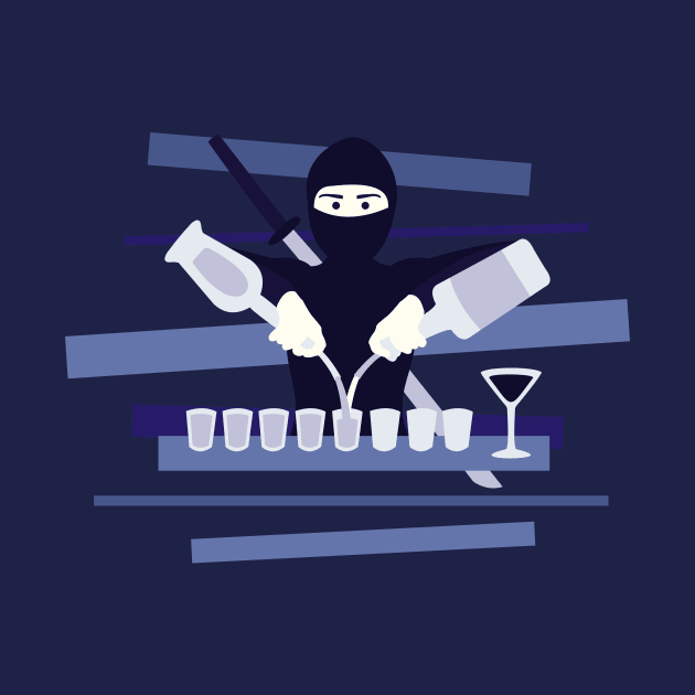 Ninja Bartender by XOOXOO