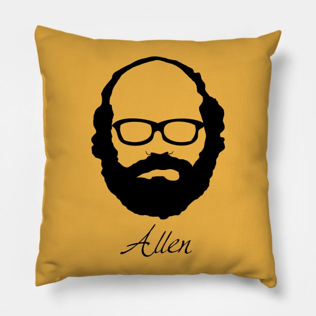 Allen Ginsberg Pillow by PoetandChef