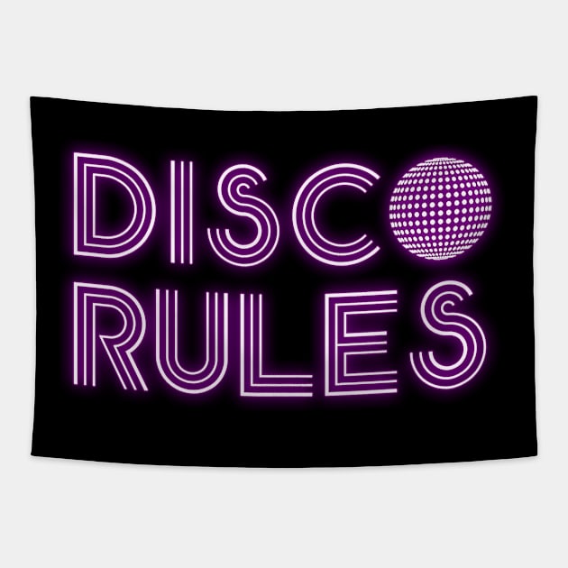 Disco Rules Tapestry by karutees