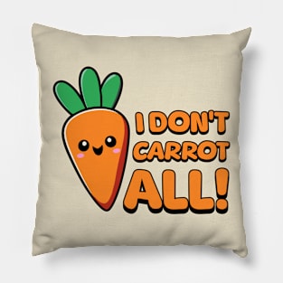 I Don't Carrot All! Kawaii Vegetable Pillow