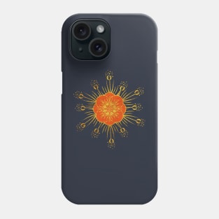 Golden Indian flower Mandala Ethnic Design Phone Case