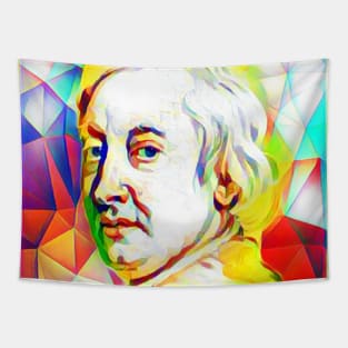 John Dryden Colourful Portrait | John Dryden Artwork 11 Tapestry