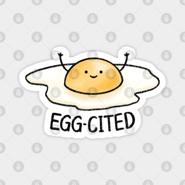 Eggcited Magnet by drawforpun