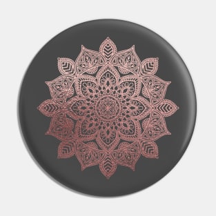 Rose Gold Mandala Pin