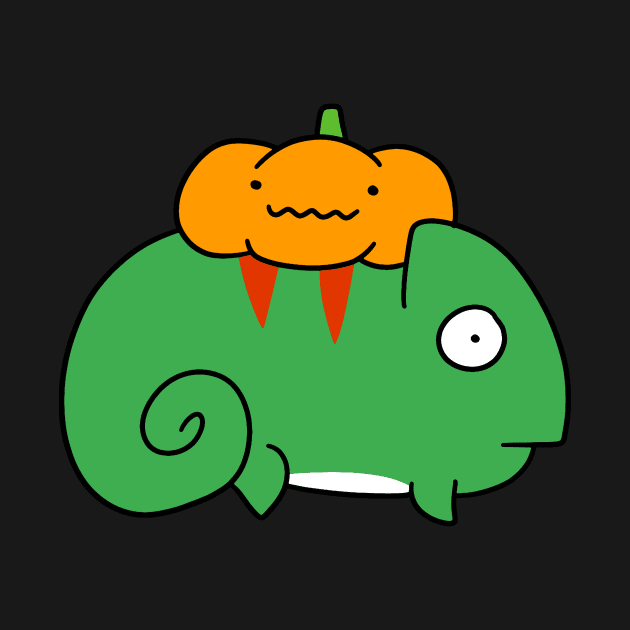 Little Pumpkin and Chameleon by saradaboru