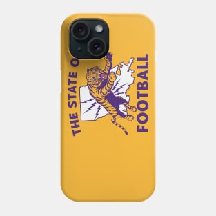 The State of Football // Vintage Tiger Purple and Gold Phone Case