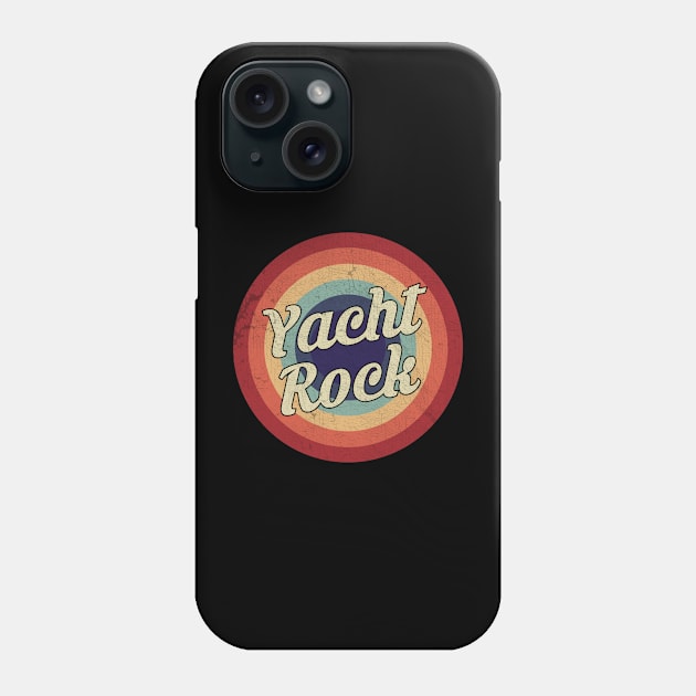 Yacht Rock - Retro Circle Vintage Phone Case by Creerarscable