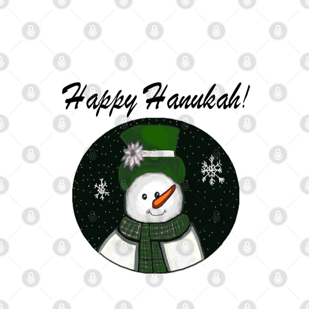 Green Snowman Happy Hanukah! by CatGirl101