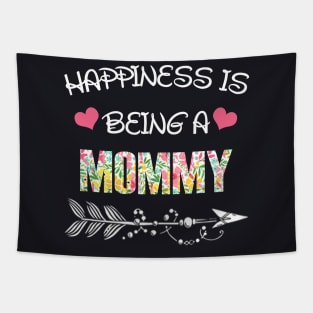 Happiness is being Mommy floral gift Tapestry
