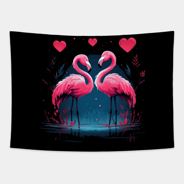 flamingo Tapestry by piratesnow