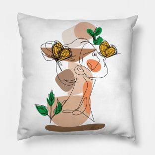 Portrait of a Beautiful Woman |  Positivity Pillow