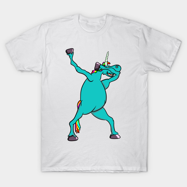 Blue Unicorn Dabbing Dabbing T Shirt Teepublic