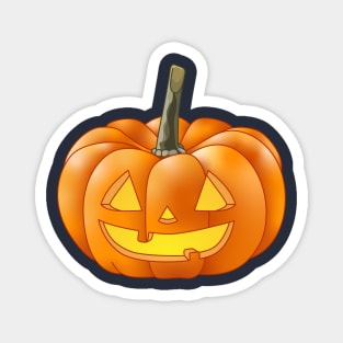 A Short Jack 'O Lantern (Blue) Magnet