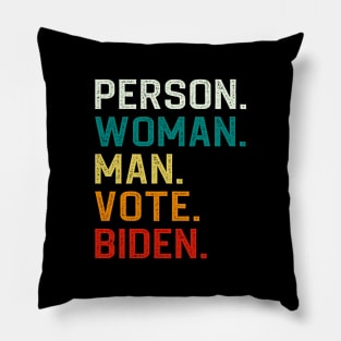 Person Man Woman Vote Biden Pillow