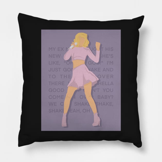 Shake It Off Poster Print Pillow by taylorstycoon