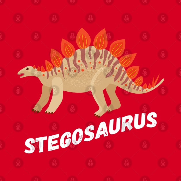 Cute Stegosaurus Dinosaur Design by Terra Fossil Merch