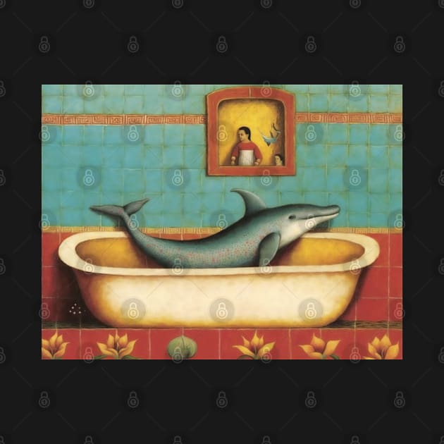 Dolphin in a Bath Tub by Walter WhatsHisFace