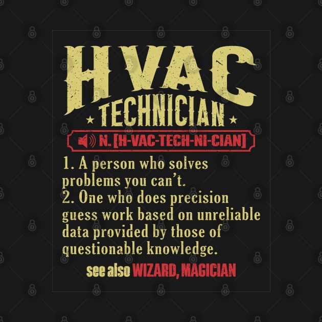 HVAC Mechanic Certified HVAC Tech HVAC Technician by IngeniousMerch