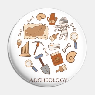 Cute archeology icons drawings Pin