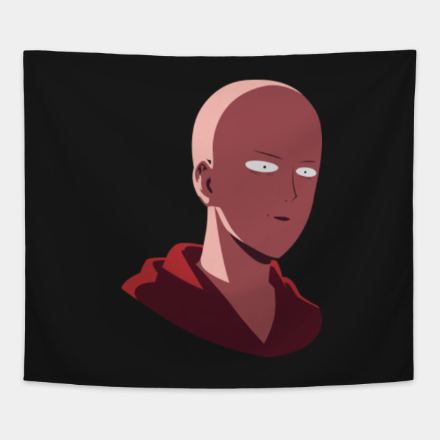 baldy man anime tapestry teepublic