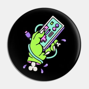 Hand zombie gamer Pin