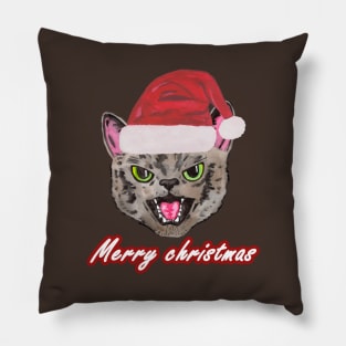 Santa cat Pillow