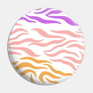 Violet Pink Gold Wavy pattern in Whte Pin