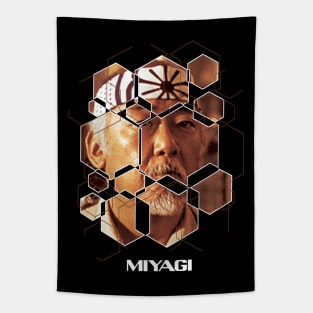 Miyagi poligonal Tapestry