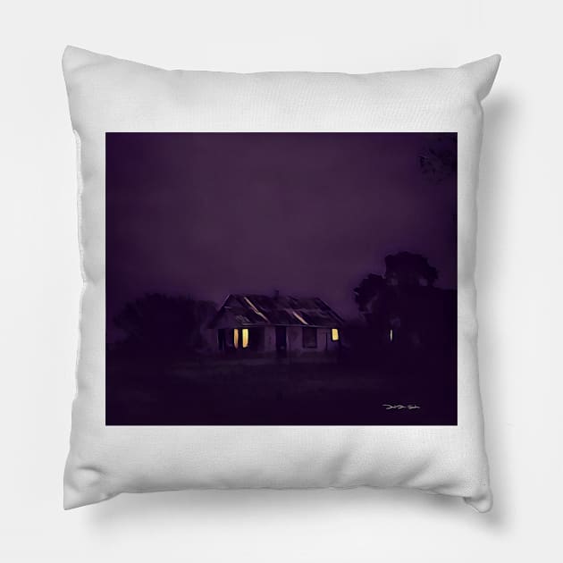 House Around The Bend - Graphic 1 Pillow by davidbstudios