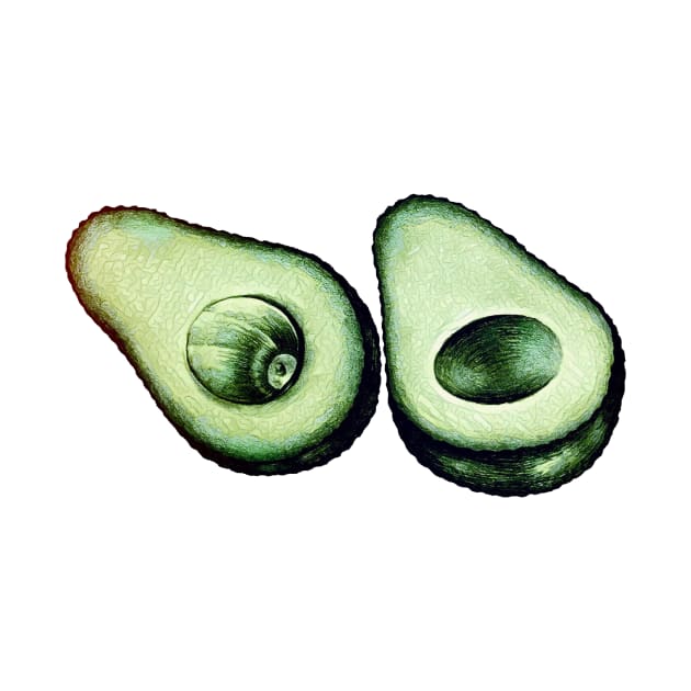 Avocado Art by MosaicTs1