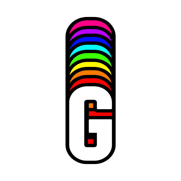 Rainbow Letter, G by HeavenlyTrashy