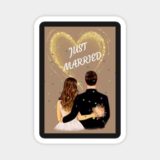 Just Married Magnet