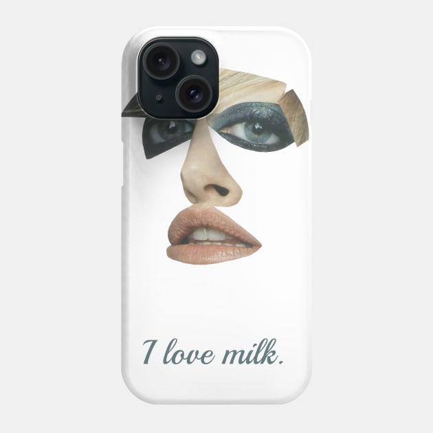 I love milk Phone Case by fabiotir