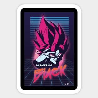 Goku Black Sticker for Sale by jixelpatterns