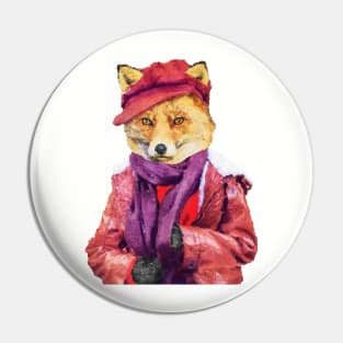 Autumn Fox Pin